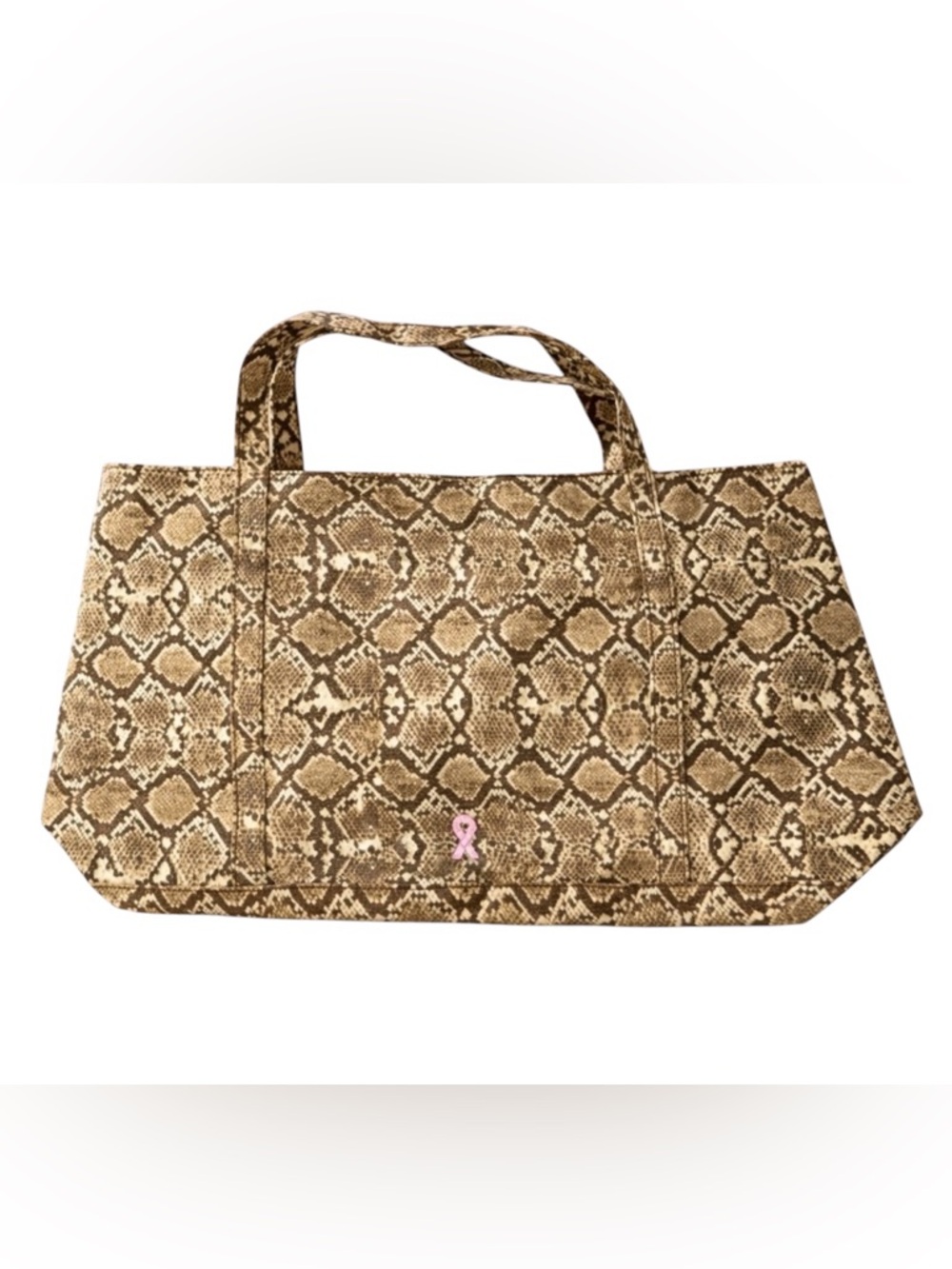 Dana Buchanan Breast Cancer‎ Awareness   Snakeskin Print Canvas Tote